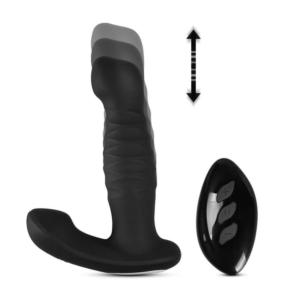 7 Speeds Remote Control Vibrating Anal Vibrator Prostate Massager with Thrusting Function