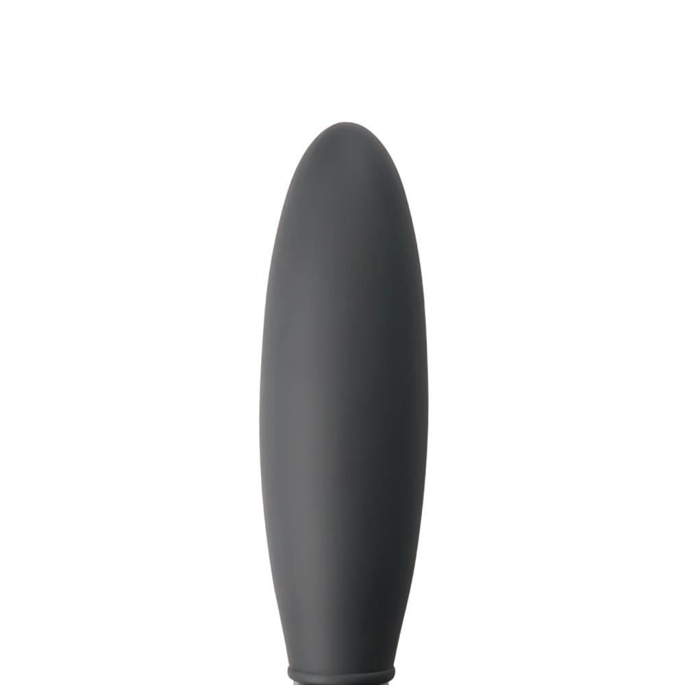 7 Speeds Silicone Anal Vibrator in Black Color