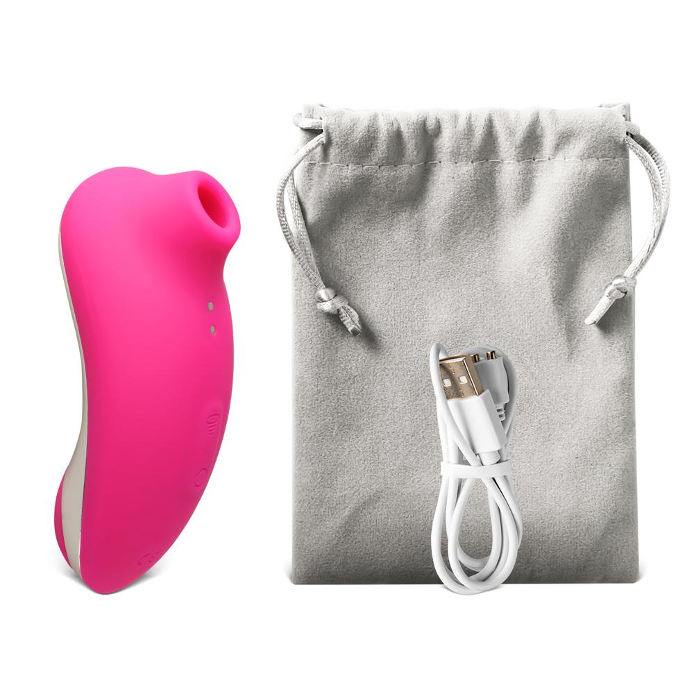 8-Speed Magenta Sucking Massager