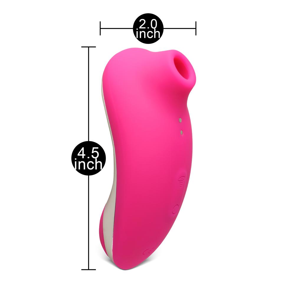 8-Speed Magenta Sucking Massager