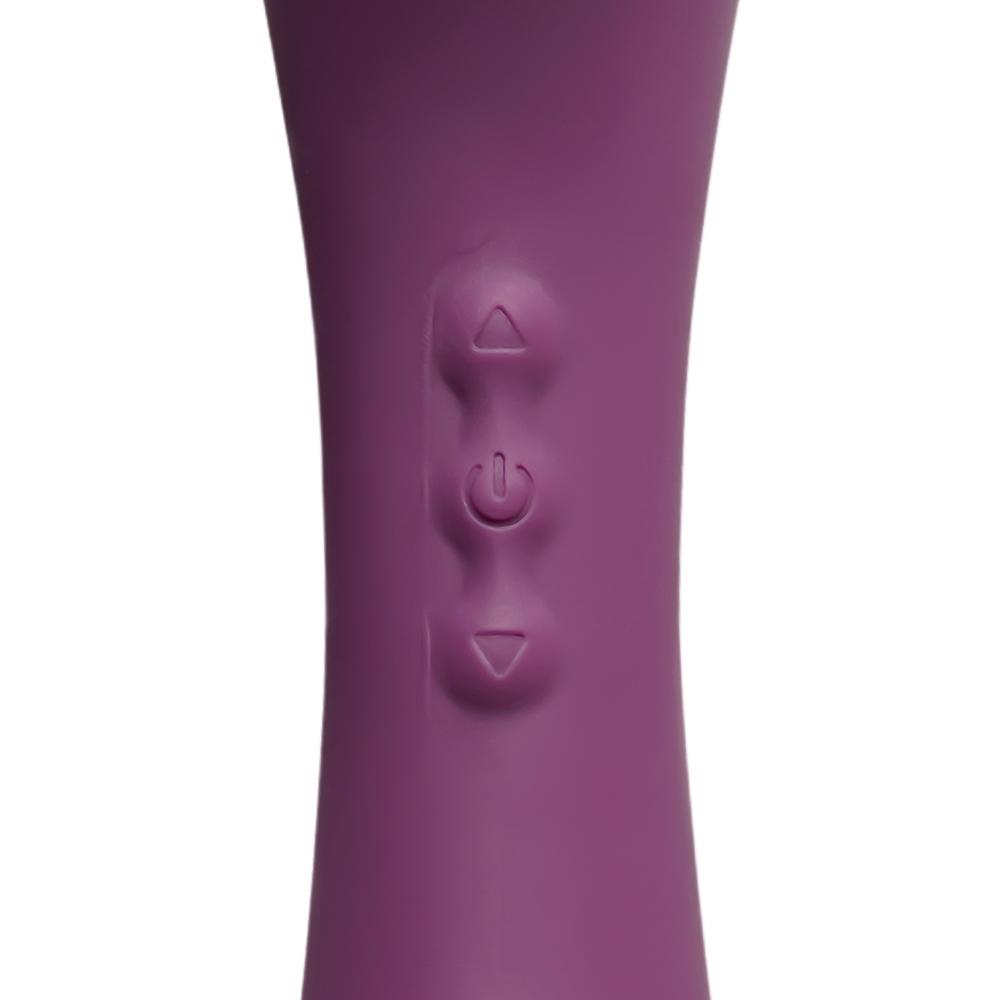 8-Speed Purple Color Rechargeable Medical Grade Silicone Clitoral Stimulator ( Suction and Vibration )