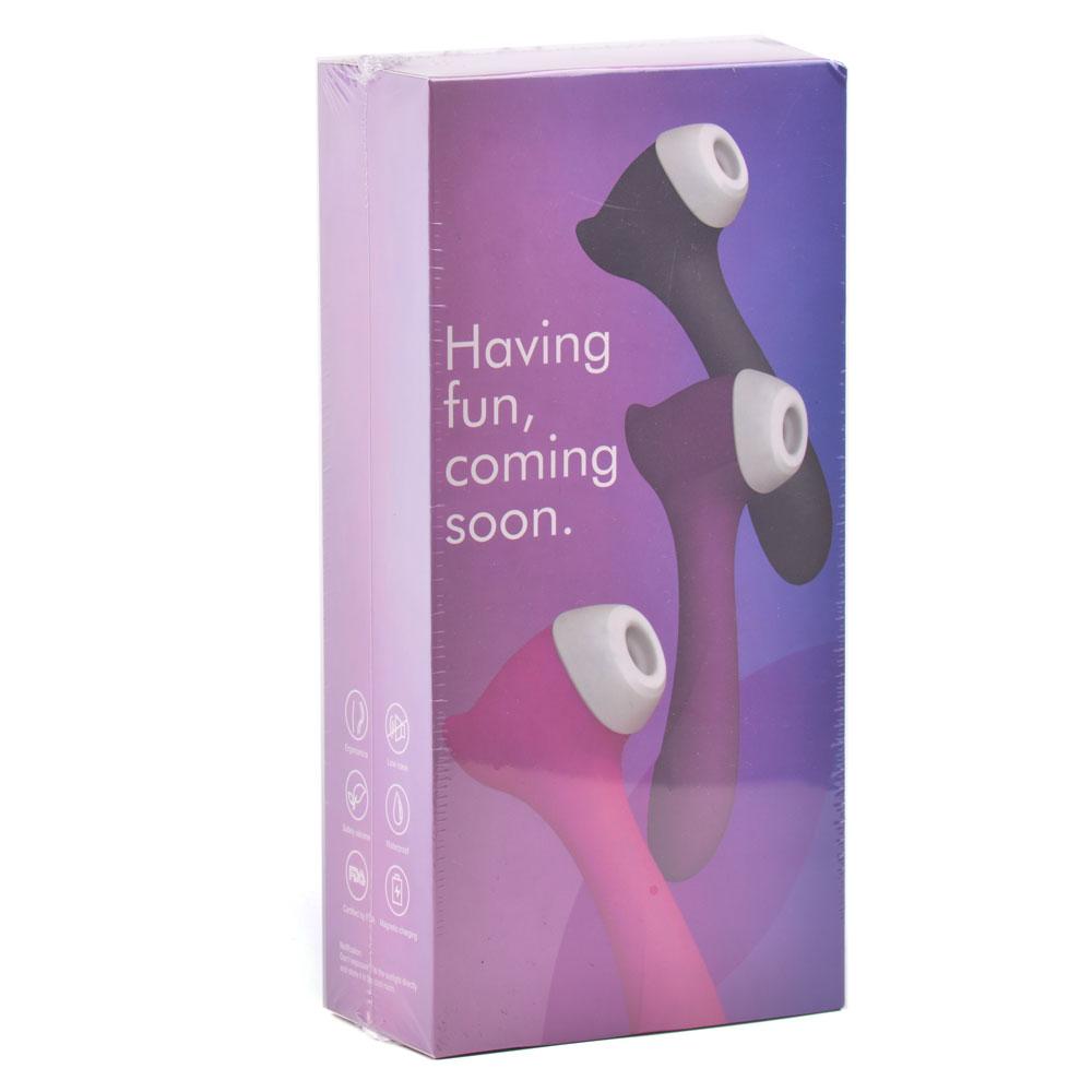 8-Speed Purple Color Rechargeable Medical Grade Silicone Clitoral Stimulator ( Suction and Vibration )