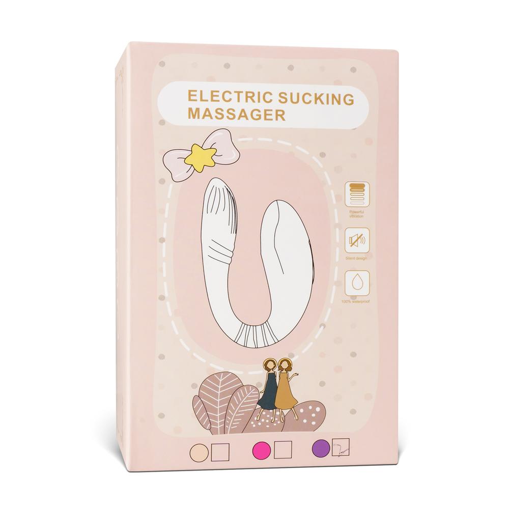 8-Speed Remote Control Couples Vibrator with Sucking Function