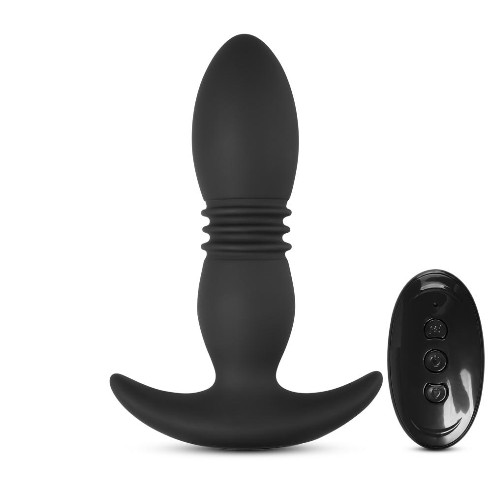 8 Speeds Remote Control Vibrating Anal Vibrator with Thrusting Function