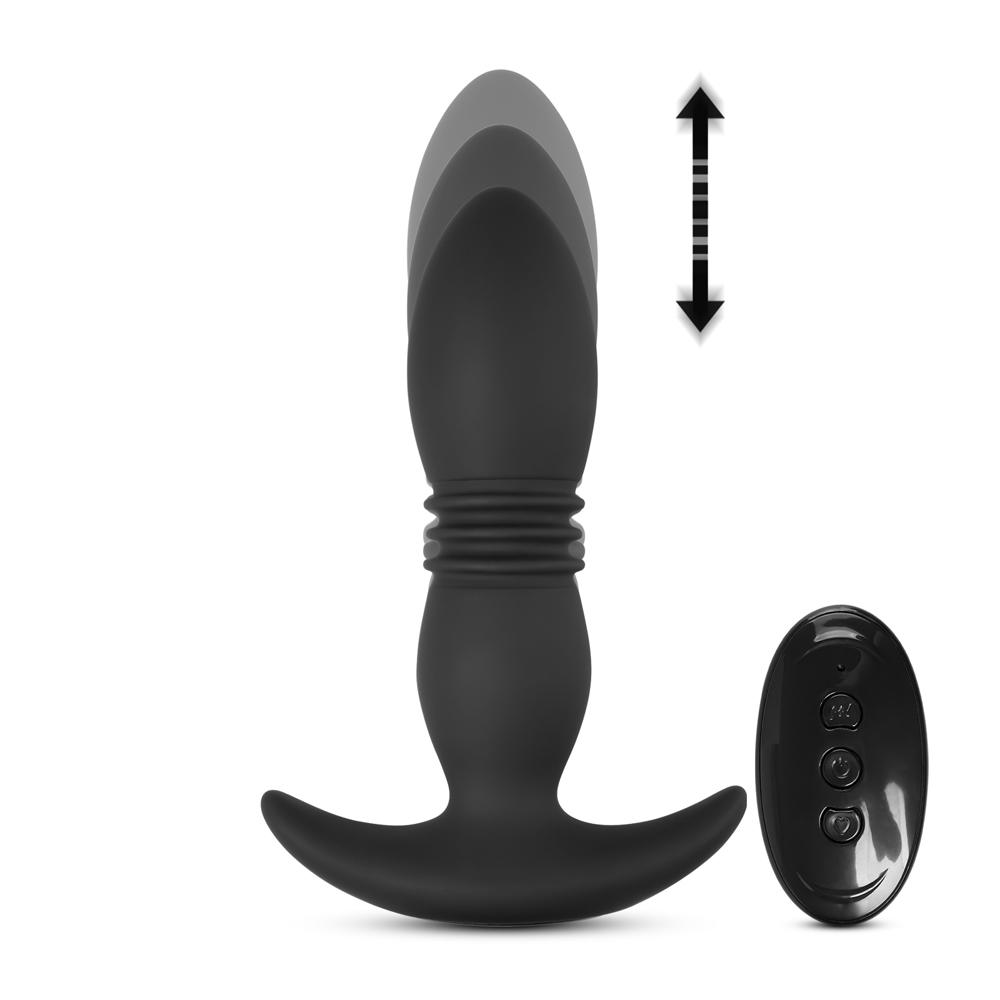 8 Speeds Remote Control Vibrating Anal Vibrator with Thrusting Function