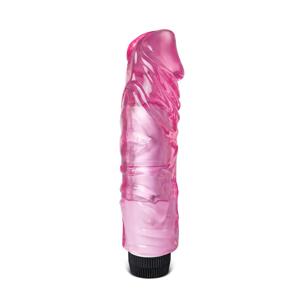 8.3'' Clear Pink Color Fat Realistic Penis Vibrator