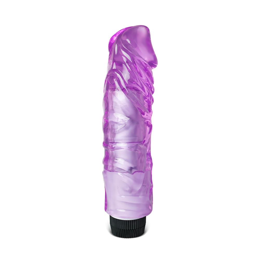 8.3'' Clear Purple Color Fat Realistic Penis Vibrator