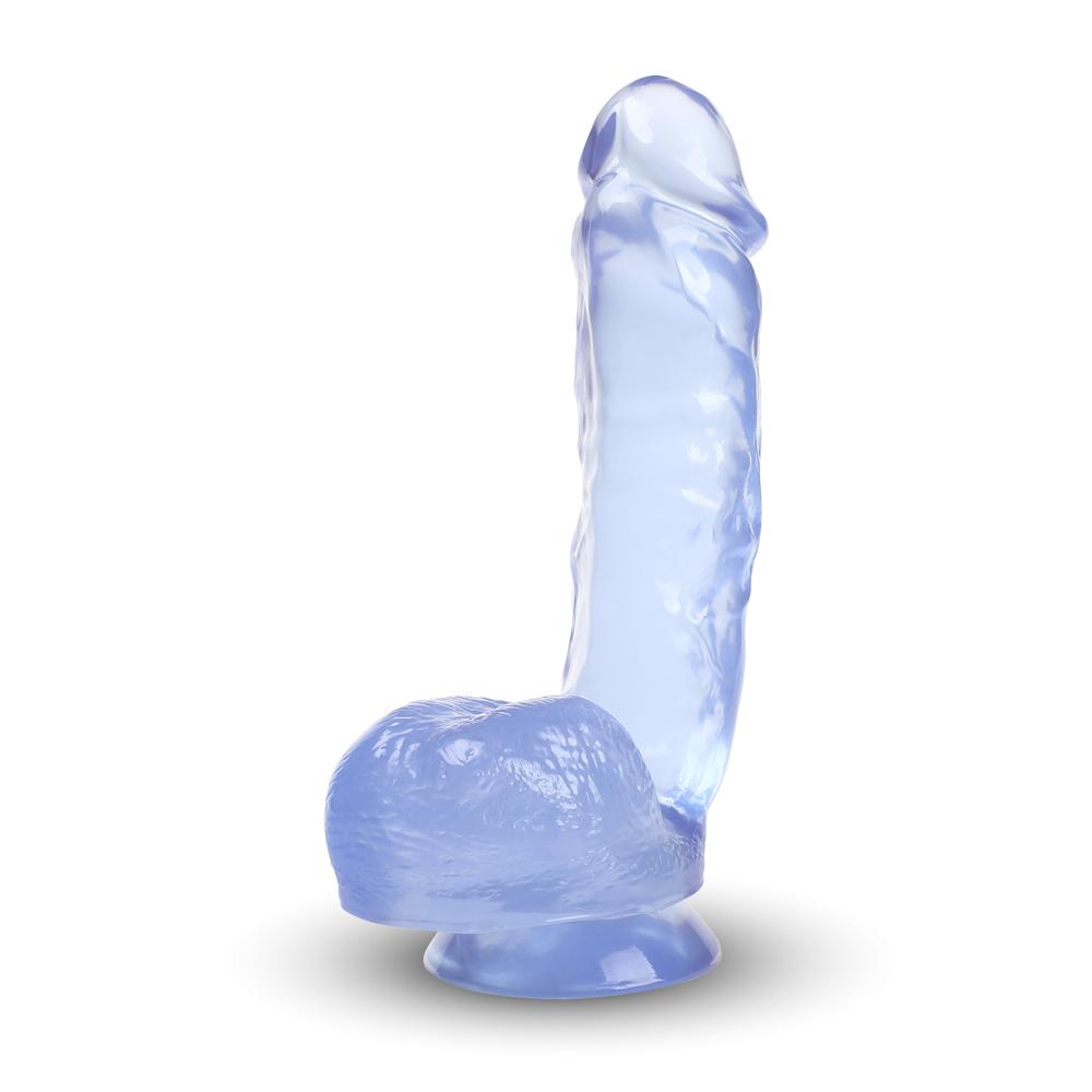 8.7'' Hard-On Realistic Dildo in Clear Purple Color