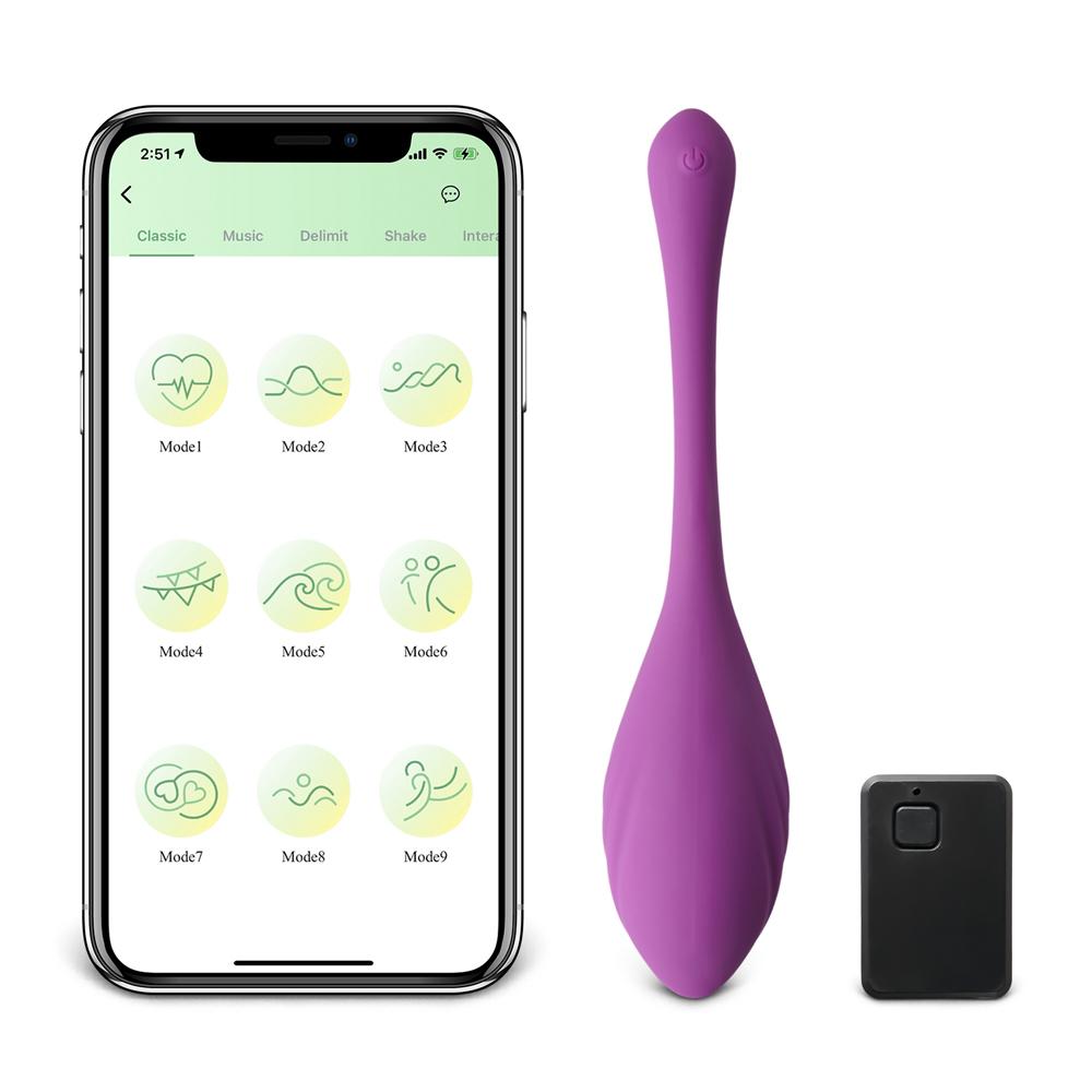 9-Speed APP and Remote Control Purple Color Vibrator