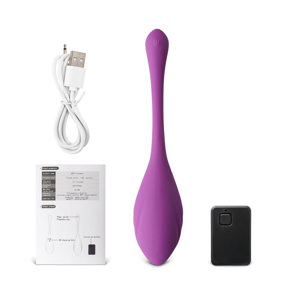 9-Speed APP and Remote Control Purple Color Vibrator