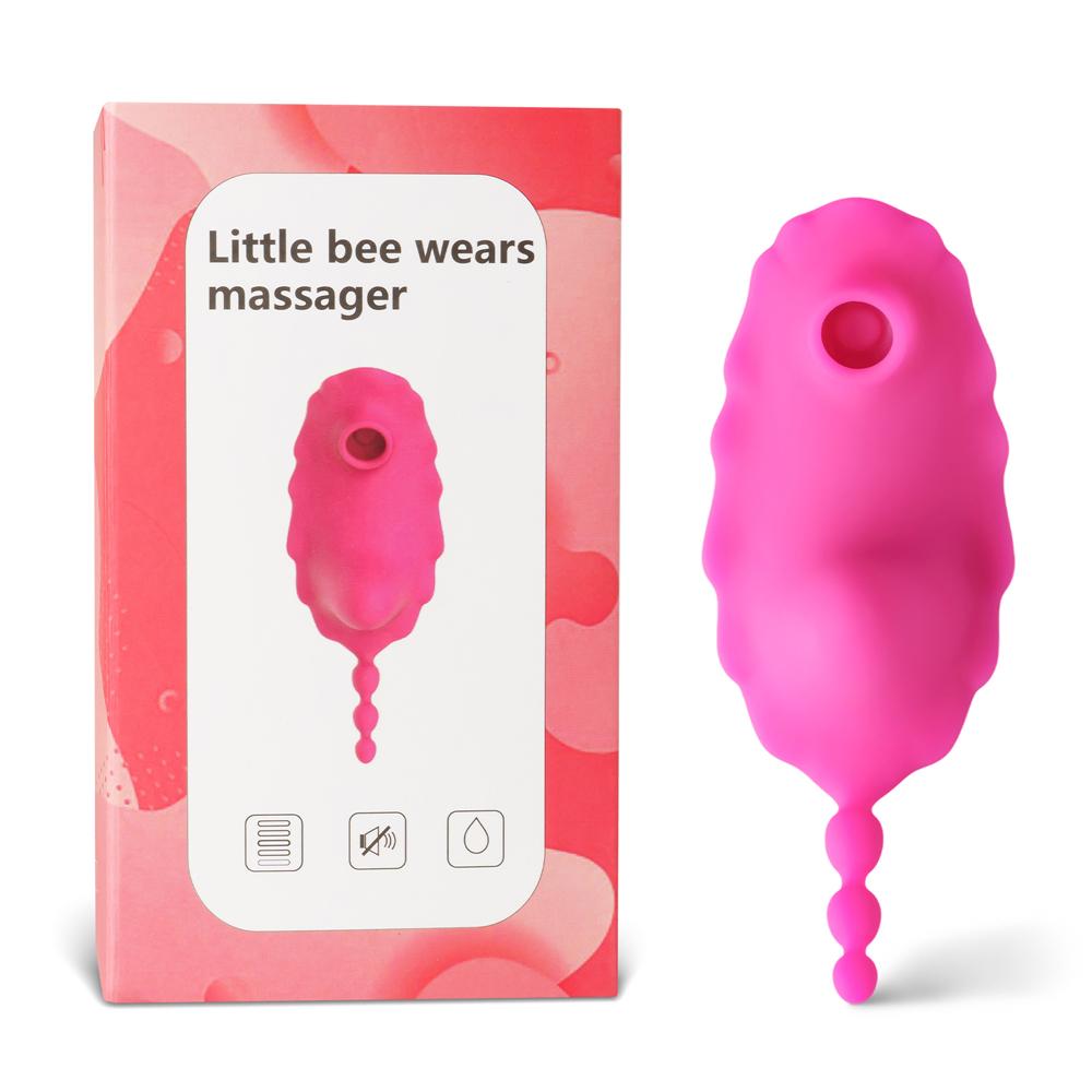 9-Speed APP Control Pink Color Vibrator with Sucking Function