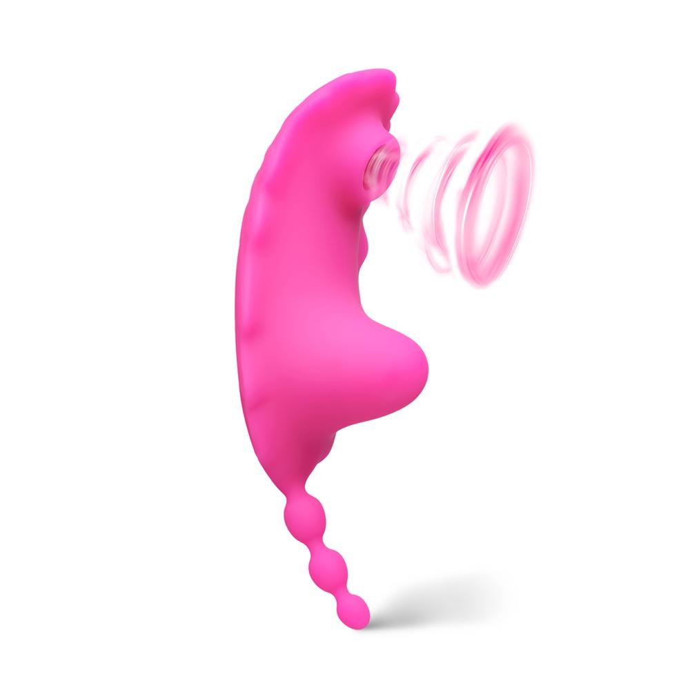 9-Speed APP Control Pink Color Vibrator with Sucking Function