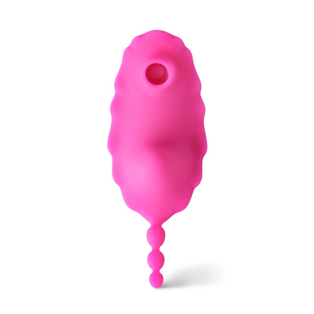 9-Speed APP Control Pink Color Vibrator with Sucking Function