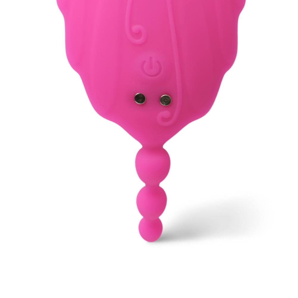 9-Speed APP Control Pink Color Vibrator with Sucking Function