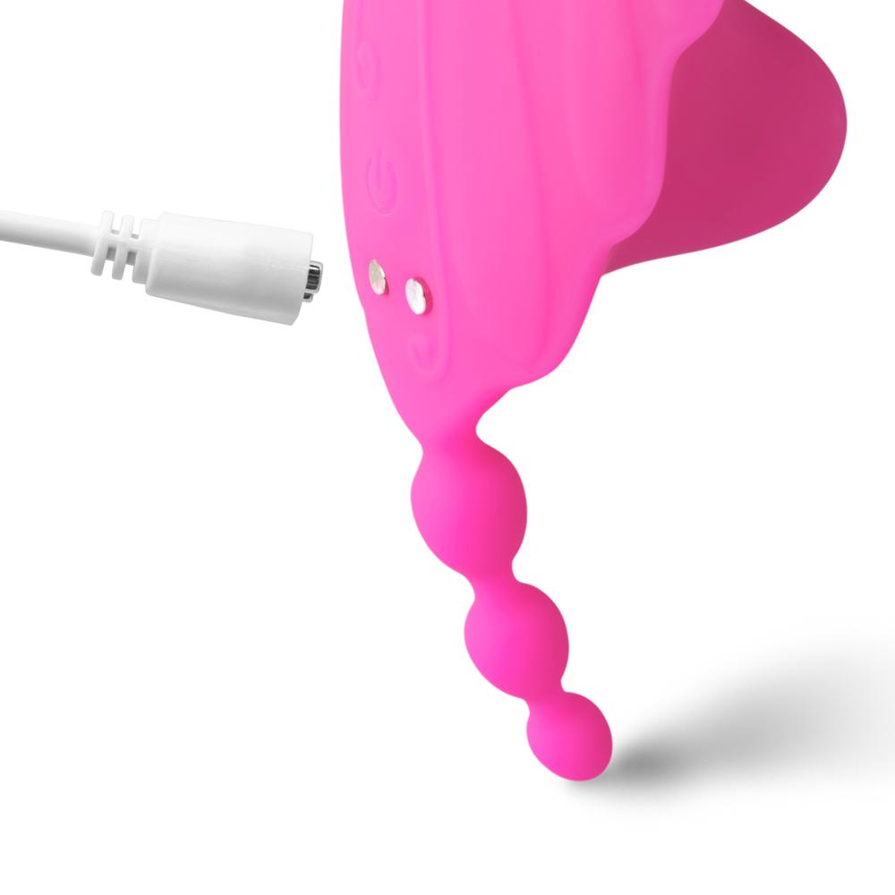 9-Speed APP Control Pink Color Vibrator with Sucking Function