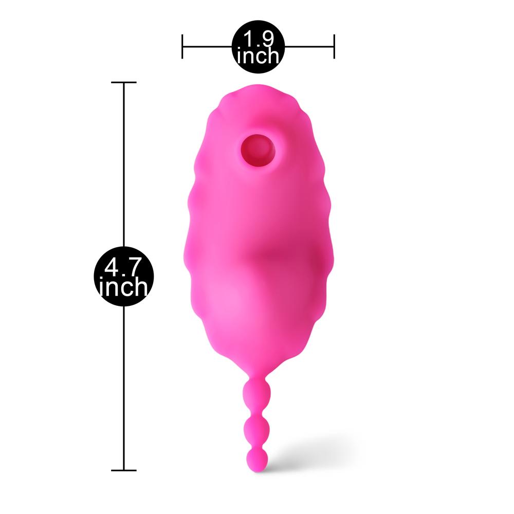 9-Speed APP Control Pink Color Vibrator with Sucking Function