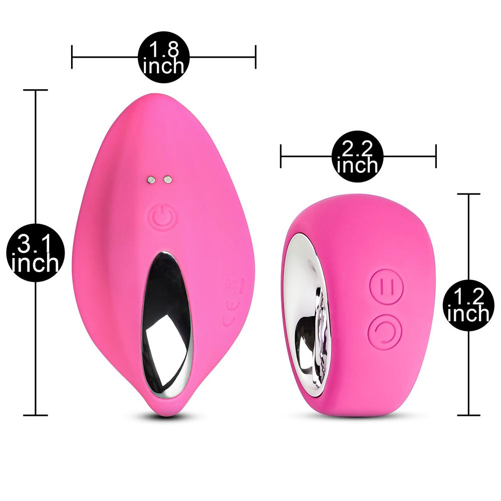 9 Speeds Pink Color Silicone Wearable Panty Vibrator with Wireless Remote Control