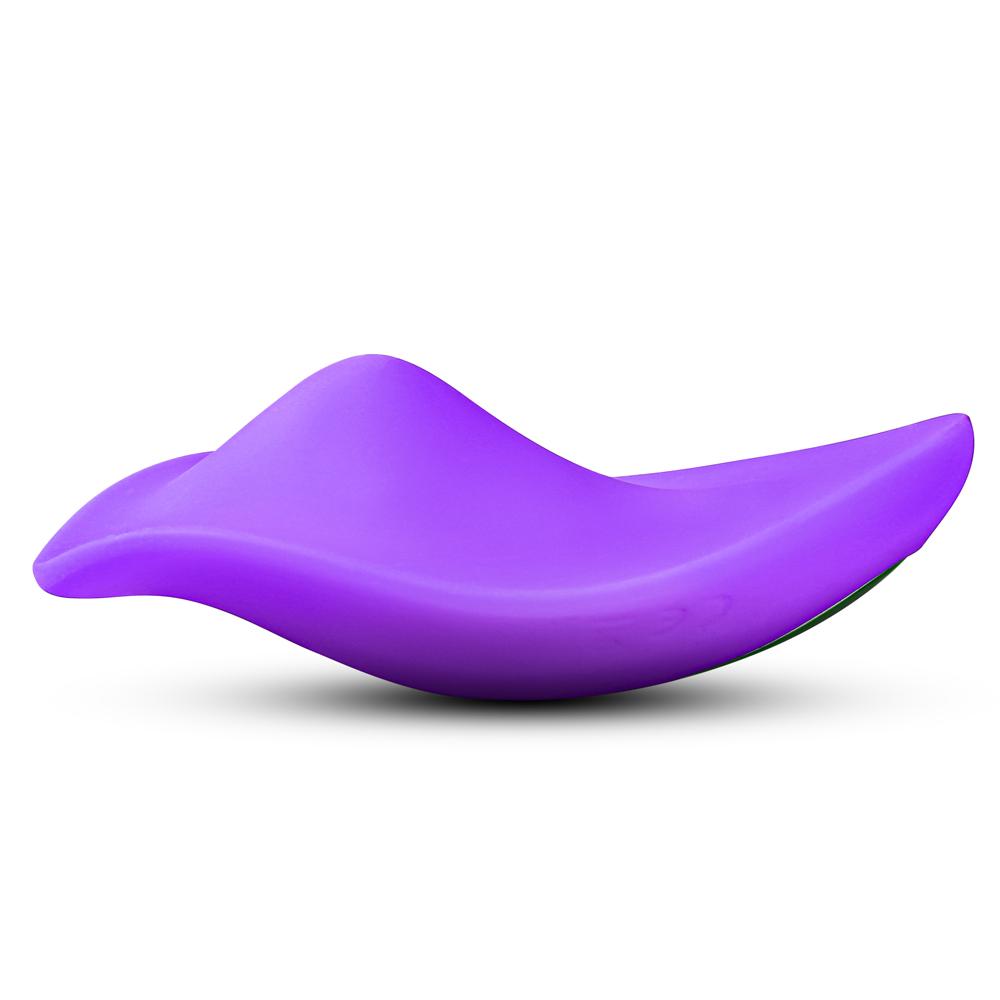 9 Speeds Purple Color Silicone Wearable Panty Vibrator with Wireless Remote Control