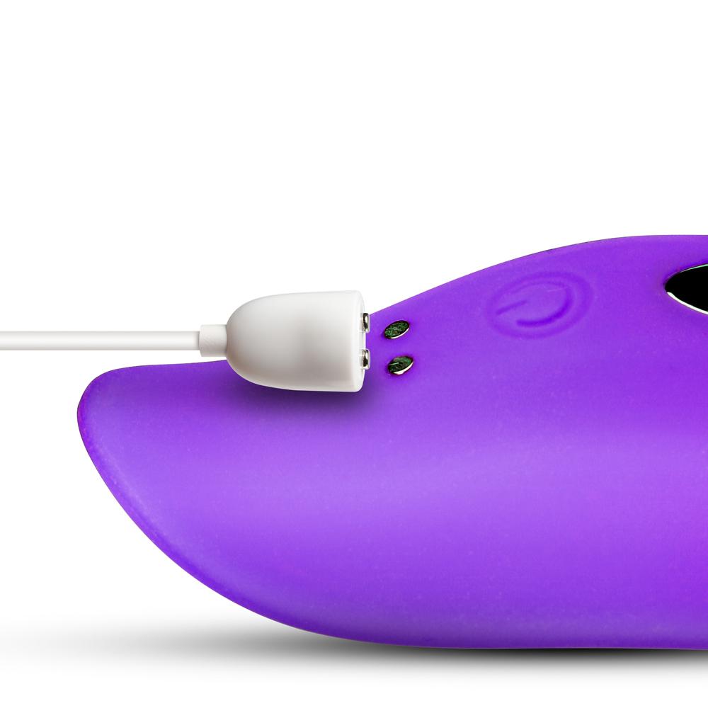 9 Speeds Purple Color Silicone Wearable Panty Vibrator with Wireless Remote Control