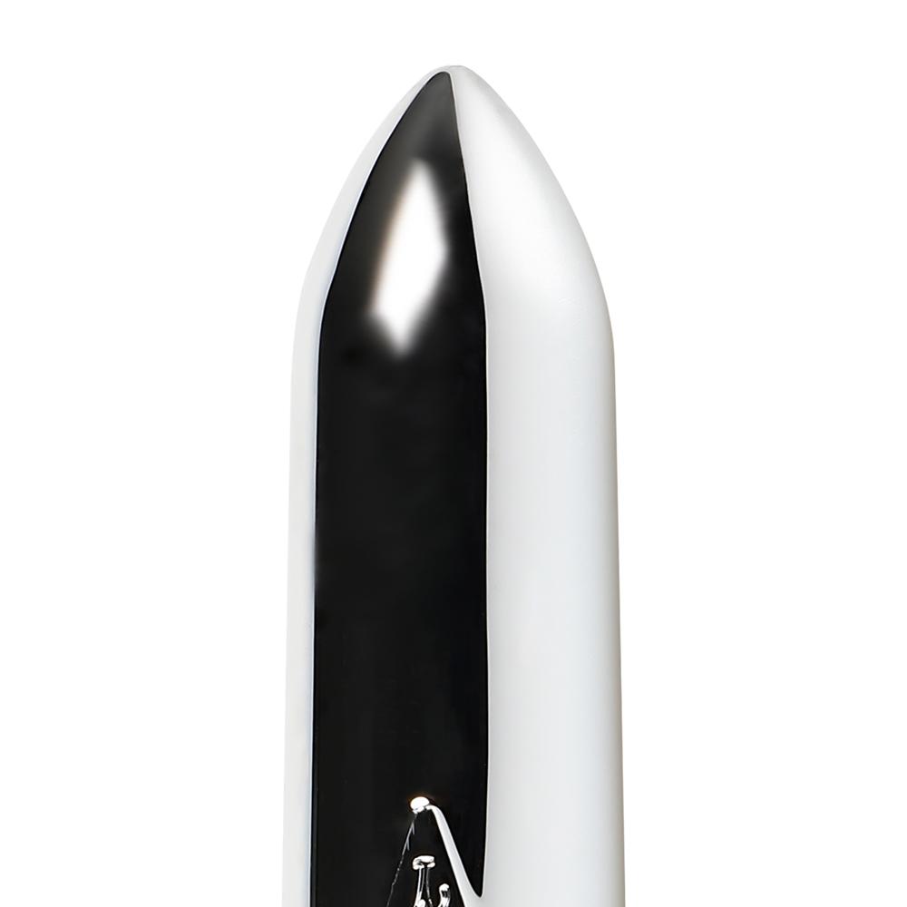 Ammunition Bullet Vibrator with Chain (Silver)