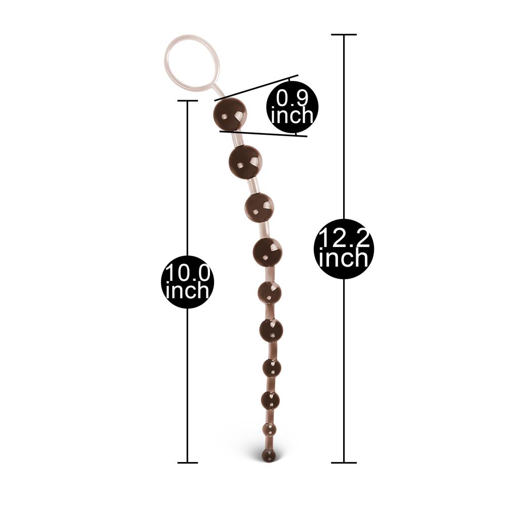 Black 10 Beads Anal Toy