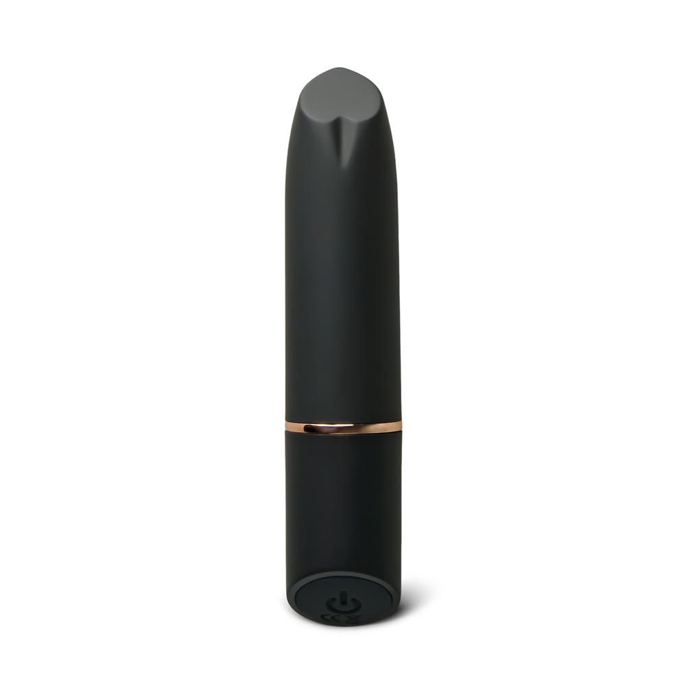 Black 10-Speed Rechargeable 9 cm Vibrating Bullet