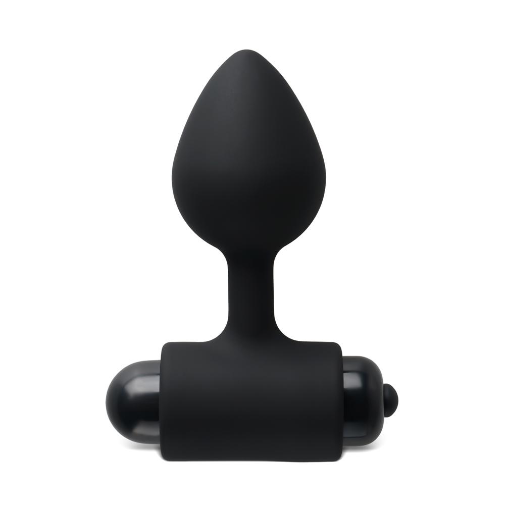 Black 10-Speed Vibrating Waterproof Anal Plug