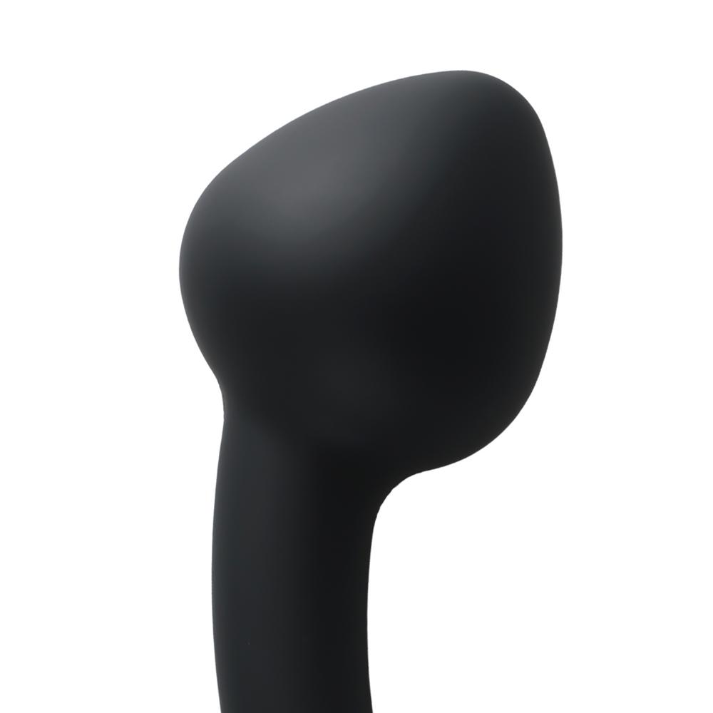 Black 3-Piece Curved Silicone Anal Plug Set