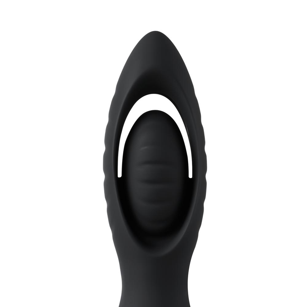 Black 9-Speed USB Magnetic Rechargeable Waterproof Vibrating Butt Plug with Remote Control