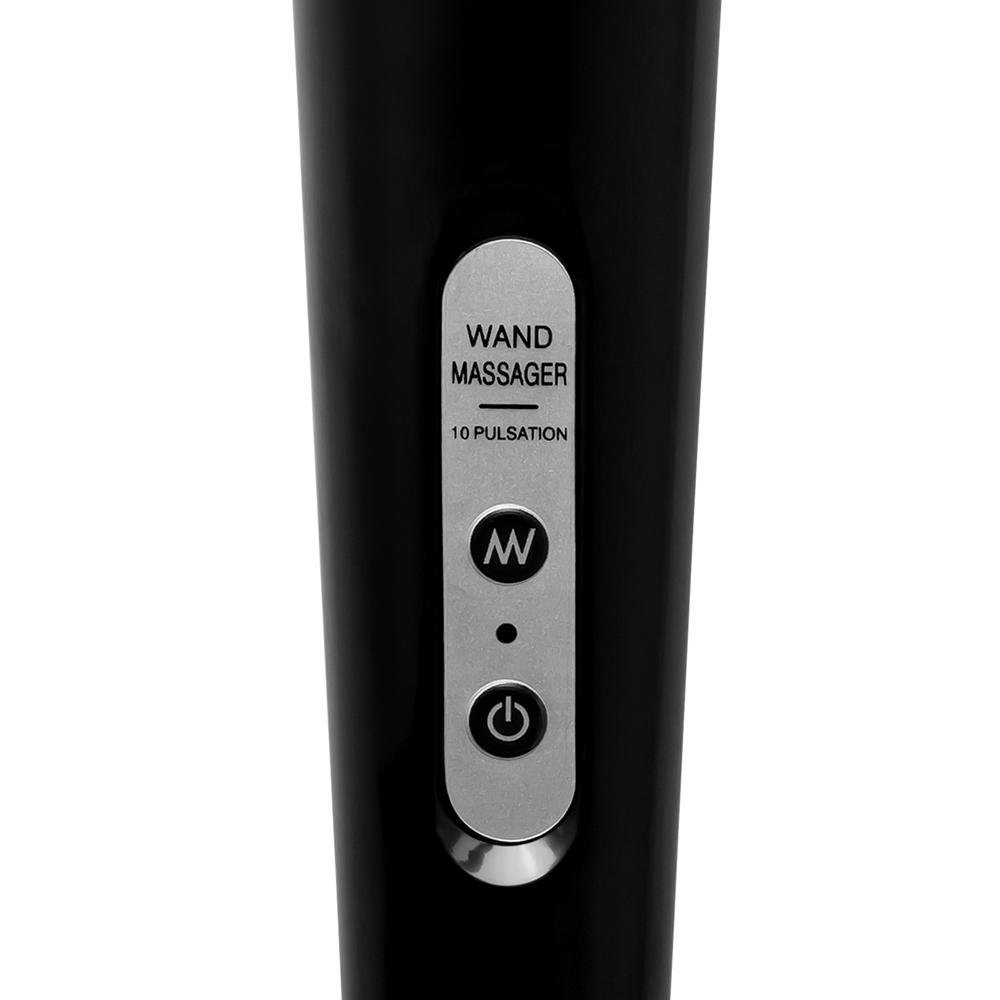 Black Color 10-Speed USB Rechargeable Magic Wand Massager