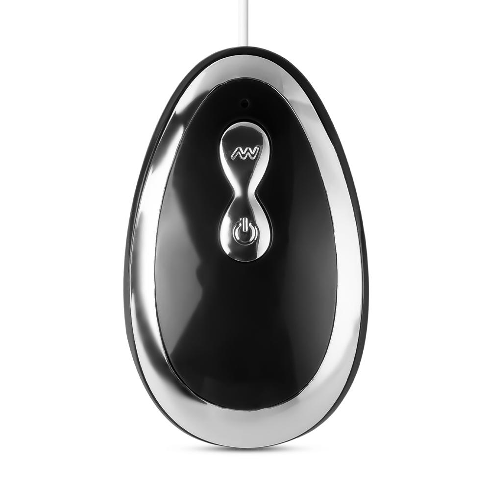 Black Color 20 Speeds Silicone Vibrating Egg