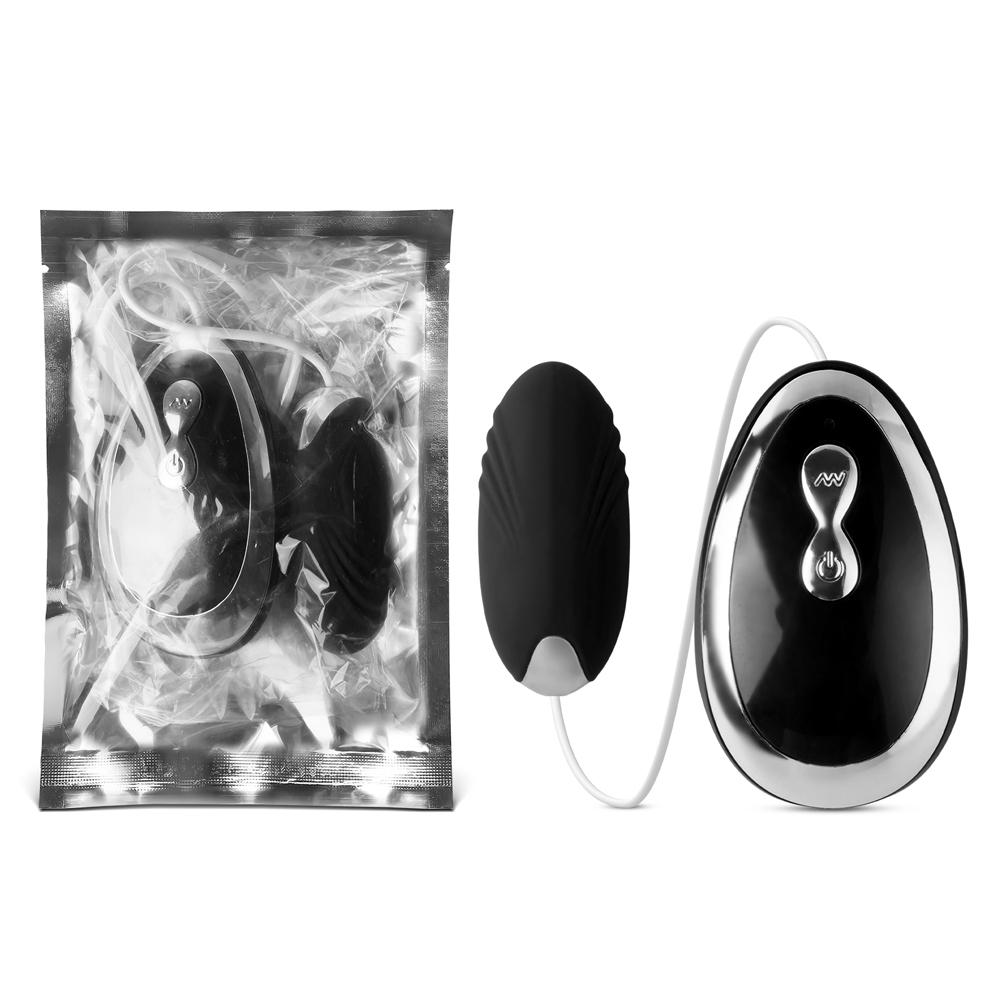 Black Color 20 Speeds Silicone Vibrating Egg