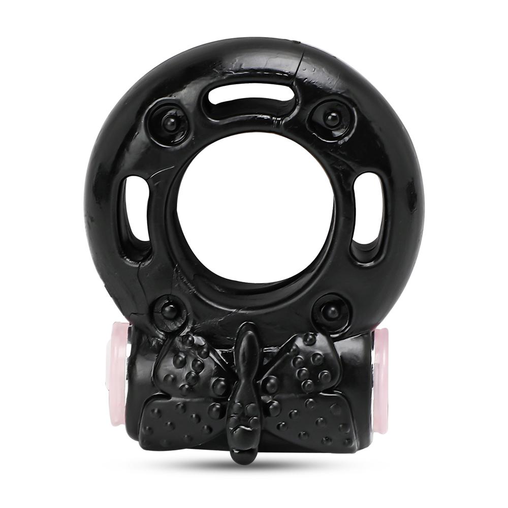 Black Color Basic Vibrating Cock Ring