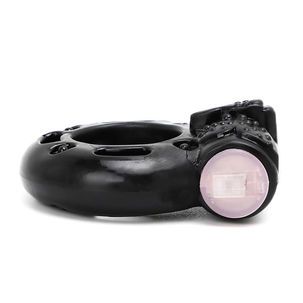 Black Color Basic Vibrating Cock Ring