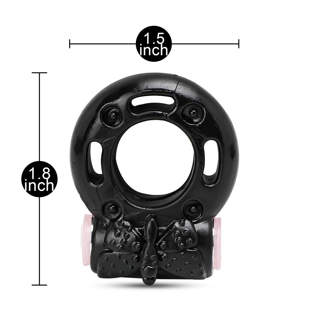 Black Color Basic Vibrating Cock Ring