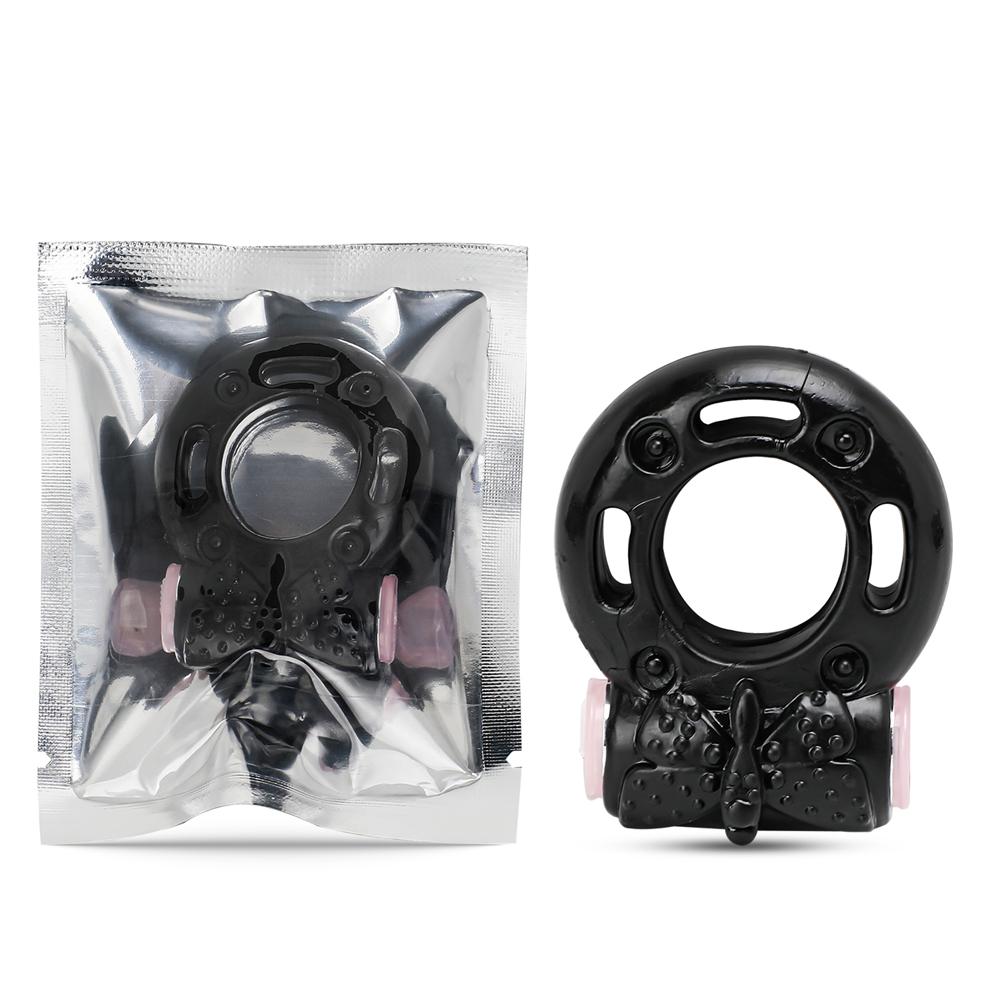 Black Color Basic Vibrating Cock Ring