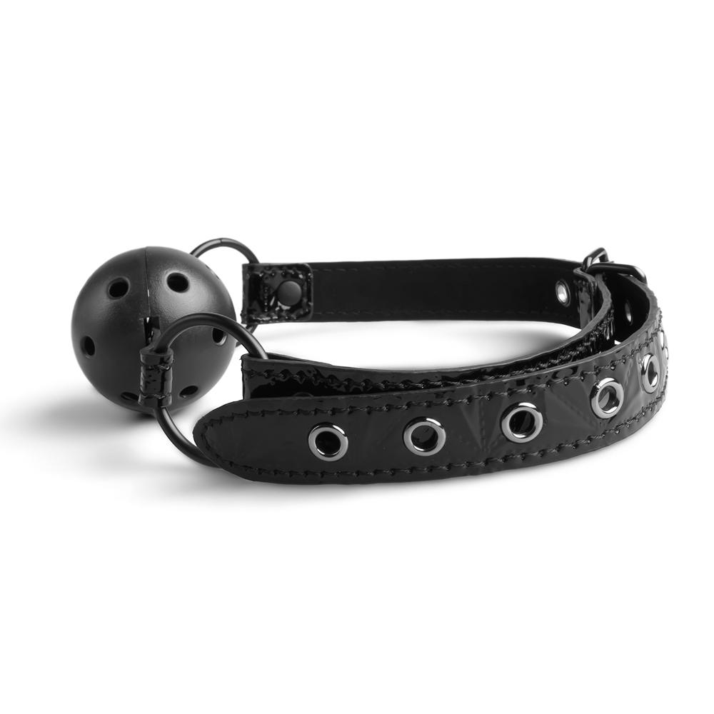 Black Color Embossed Ball Gag