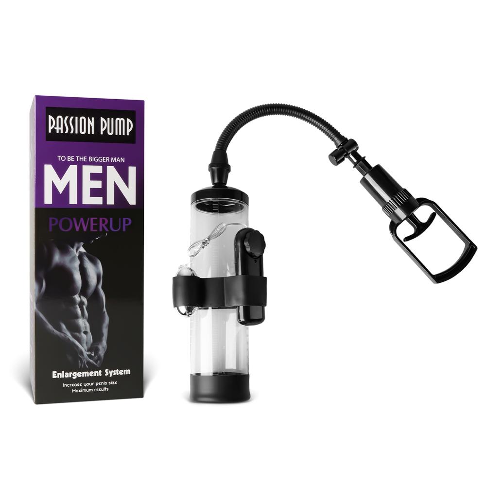 Black Color Penis Pump with Vibrator and Vagina