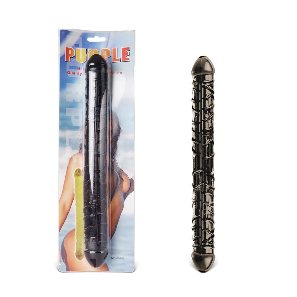 Black Color Realistic Double Ended Dildo