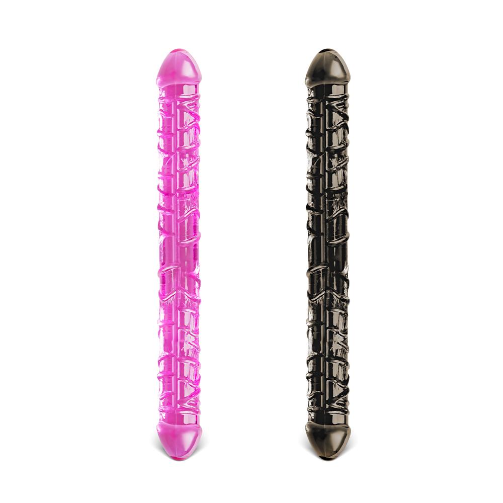 Black Color Realistic Double Ended Dildo