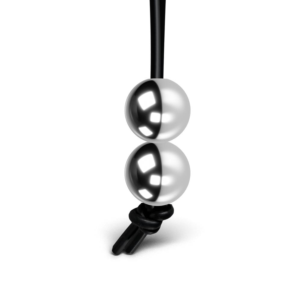 Black Color Silicone Cock Ring with Double Balls