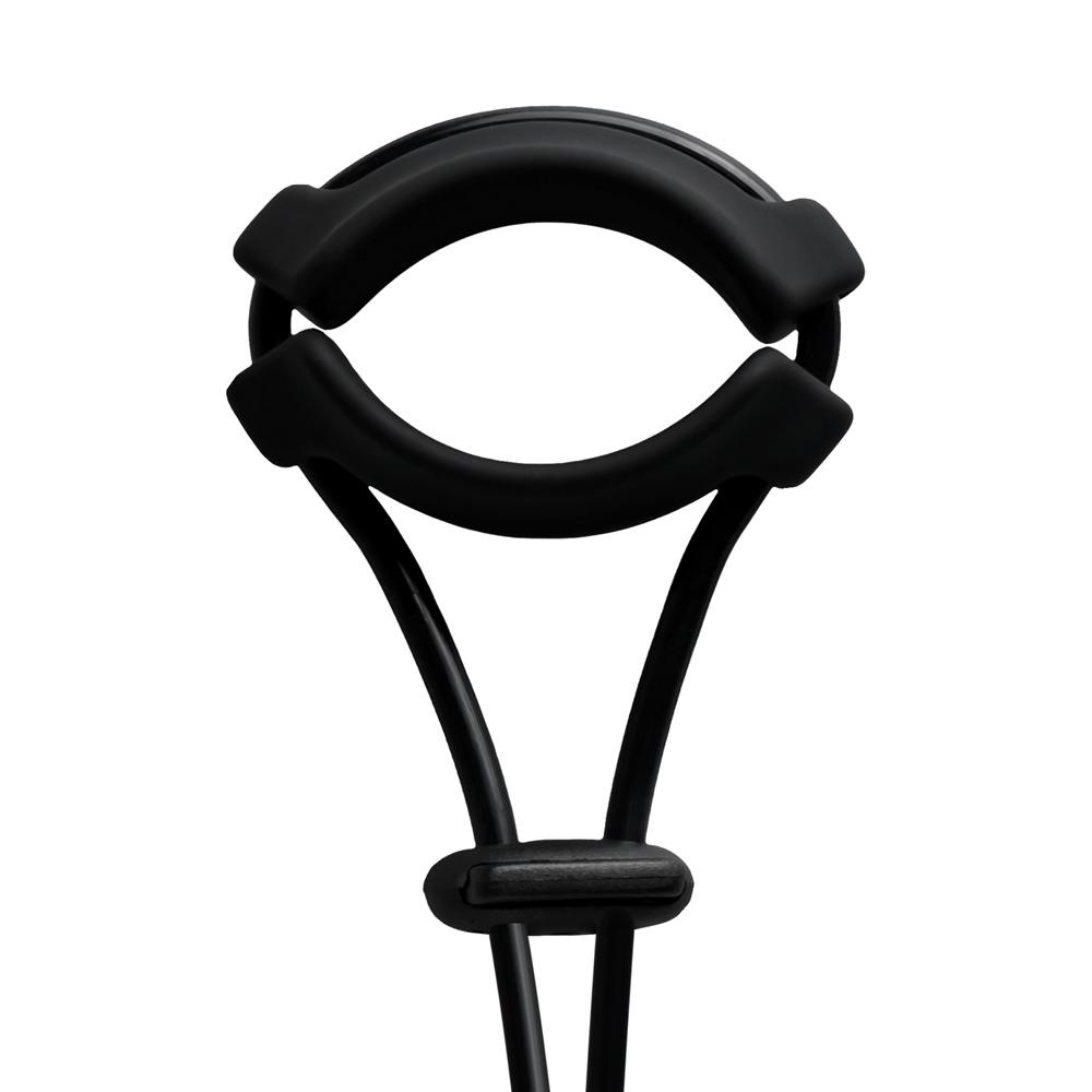 Black Color Silicone Cock Ring with Single Ball