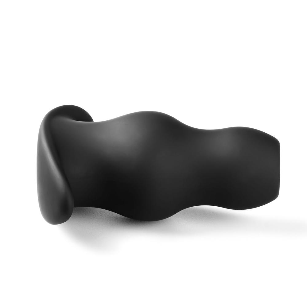 Black Color Silicone Hollow Butt Plug Set ( 3 PCS )