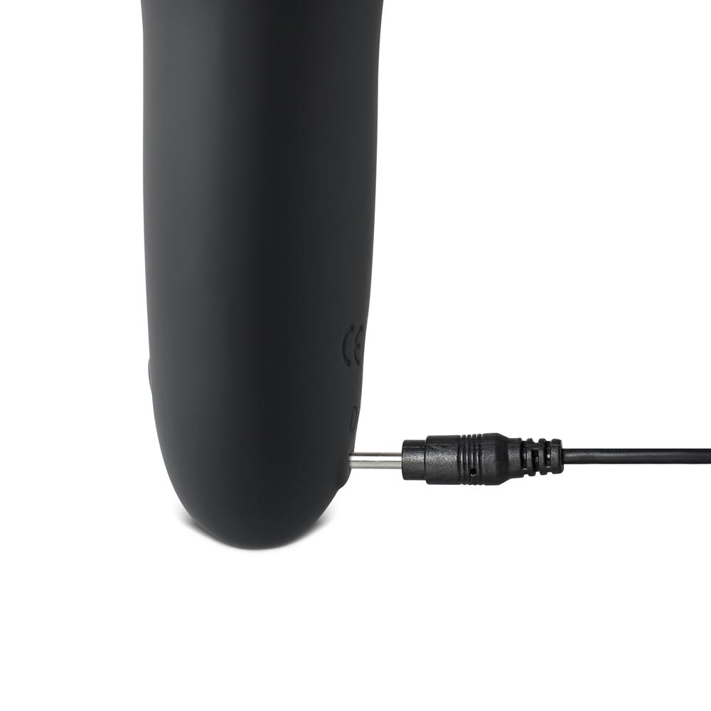 Black Color Silicone Male Masturbator Penis Training Vibrator I