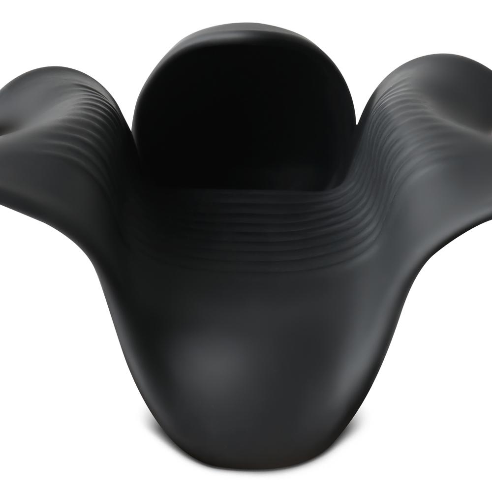 Black Color Silicone Male Masturbator Penis Training Vibrator II