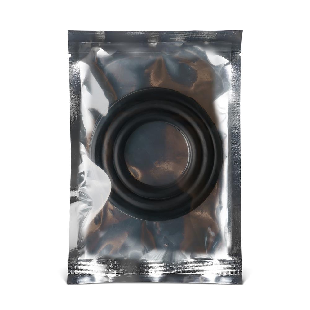 Black Color Silicone Triple Cock Ring Set