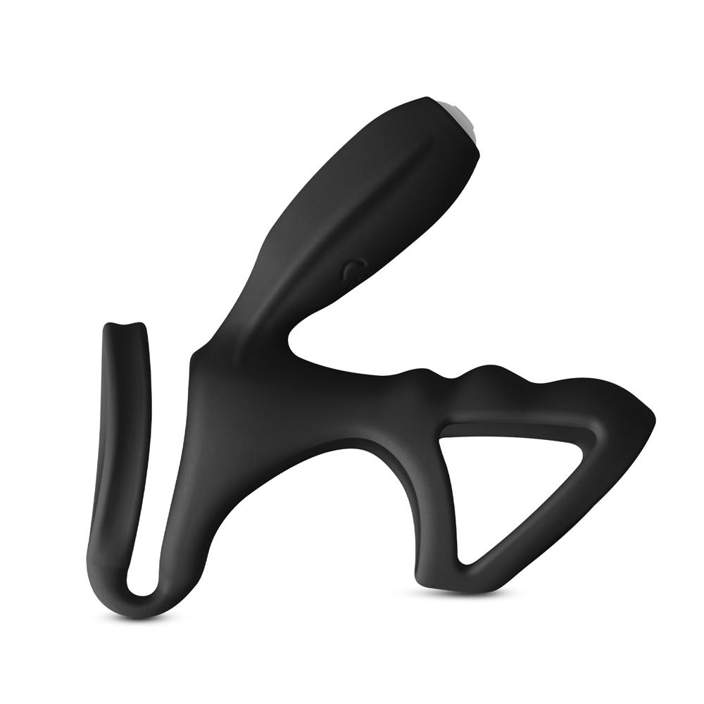 Black Color Silicone Vibrating Cock Ring