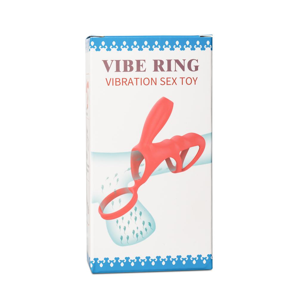 Black Color Silicone Vibrating Cock Ring