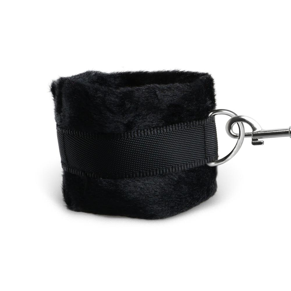 Black Furry Handcuffs