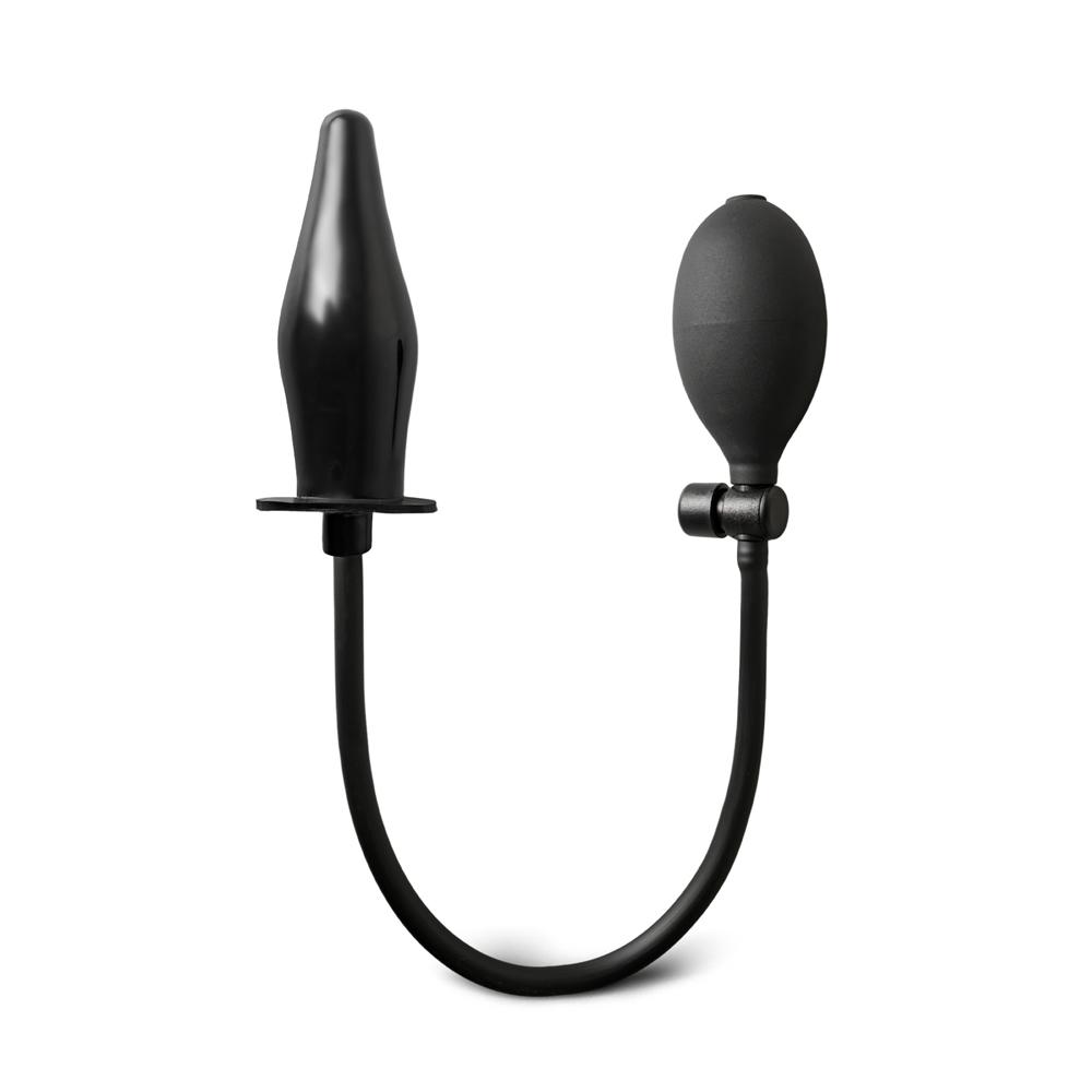 Black Inflatable Anal Plug